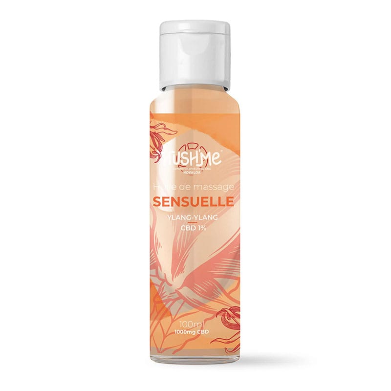Cette huile de massage, formulée pour être hydratante et sensuelle, contient aussi du CBD pour compléter son effet naturel de relaxation.