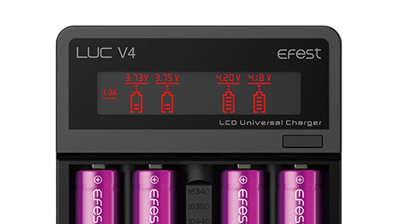 Son écran LCD est simple est clair, il vous permet de suivre la charge et de connaître précisément l'état des accus, mais aussi de les analyser