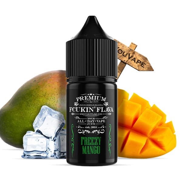 L'arôme concentré Freezy Mango 30ml de Fcukin'Flava est un délice de mangues juteuses bien frais et sucrée à la fois.