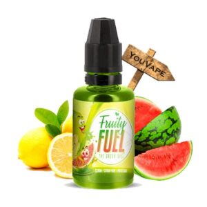 L'arôme concentré Green Oil 30ml de la marque Fruity Fuel vous propose une belle recette composée de citrons sucrés à celle de la pastèque, le tout sublimé par des notes de citron vert.