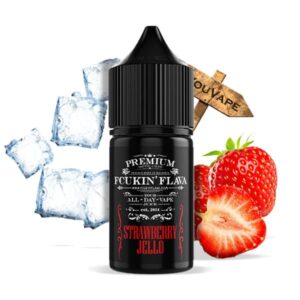 L'arôme concentré Strawberry Jello 30ml de Fcukin'Flava est un goût unique grâce aux meilleures fraises juteuses et sucrées accompagnées d'une intense fraîcheur.