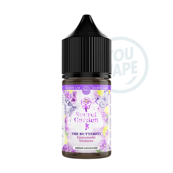 L'arôme concentré The Butterfly 30ml de la marque Secret Garden est une délicieuse limonade à la délicate saveur de violette. Une note florale rafraîchissante pour ravir vos sens.