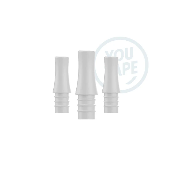 Pack de 3 Drip Tips en silicone pour les Pods de Kiwi Vapor, plus doux qu'un drip tip en plastique, et plus durable de les drips tips en mousse.