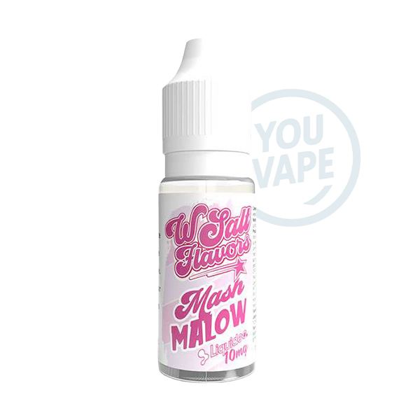 Le eliquide Mashmallow Wsalt de Liquideo est une saveur de bonbon guimauve chamallow comme vous les avez adorés dans les Wpuff.