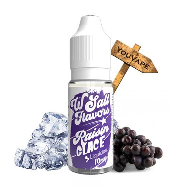 Le eliquide Raisin Glacé Wslat de Liquideo est une saveur de raisin bien fruitée, juteux et frais. Ici en version sel de nicotine comme vous l'avez adorée dans votre Wpuff.