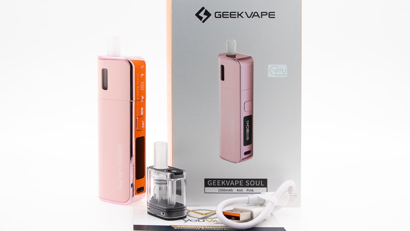 Contenu du coffret du pod Soul de Geek Vape