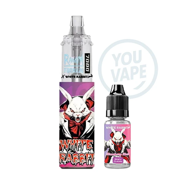 La Puff Tornado 7K Strawberry Slush est une puff rechargeable au goût de fraise granitée.