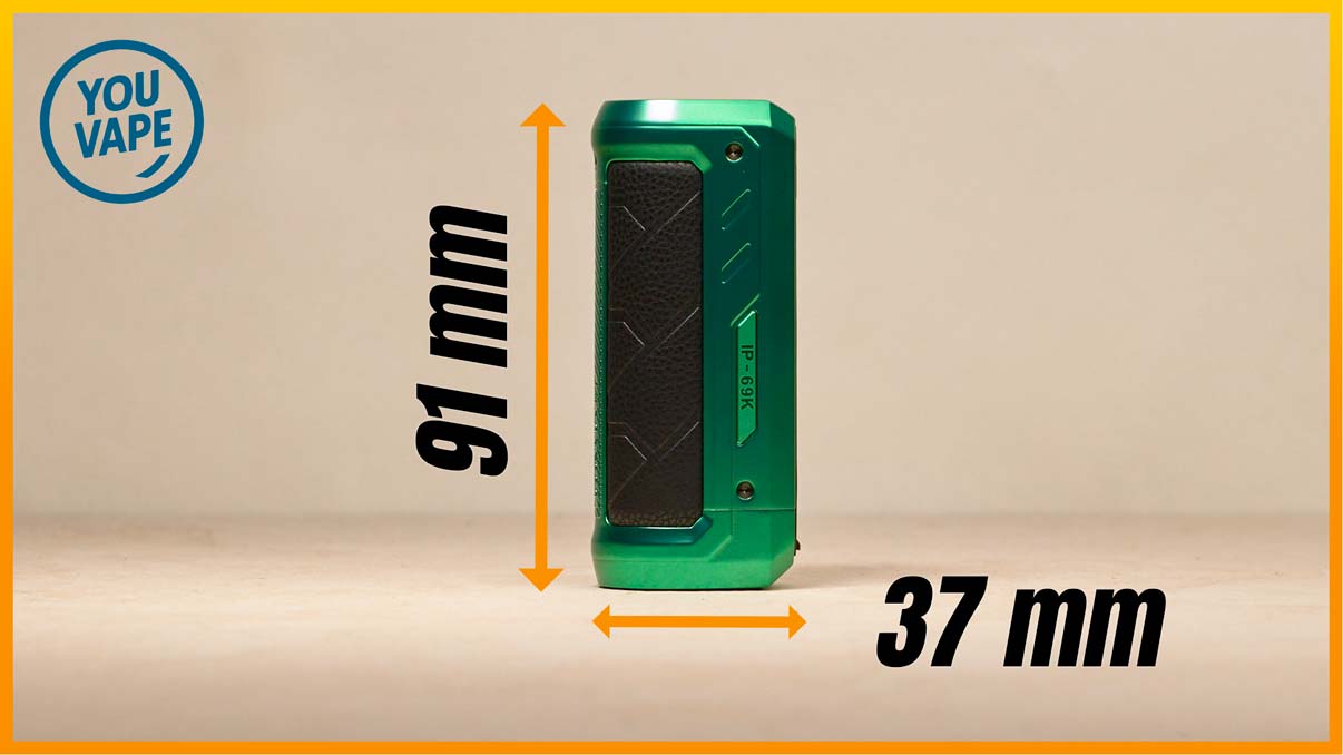 Les dimensions de la Box Armour Ultra de Vaporesso