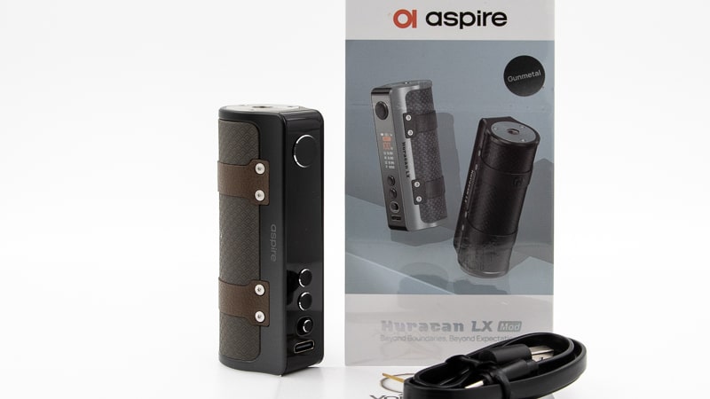 Contenu du coffret de la box Huracan LX de Aspire