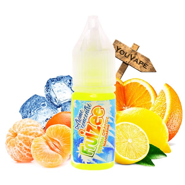 L'arôme Concentré Citron Orange Mandarine de Fruizee est une recette aux saveurs d'agrumes très fraîche et acidulée.