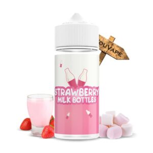 Le e liquide Strawberry Milk Bottles 100ml est une délicieuse saveur de lait fraise agrémenté de Marshmallow.