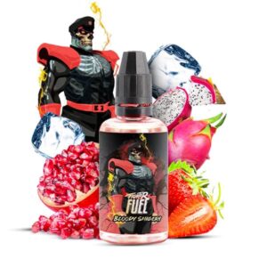 L'arôme concentré Bloody Shigeri 30ml de la marque Fighter Fuel est un cocktail de fruits rouges avec grenade et fraises des bois sur une pointe de fruit du dragon.