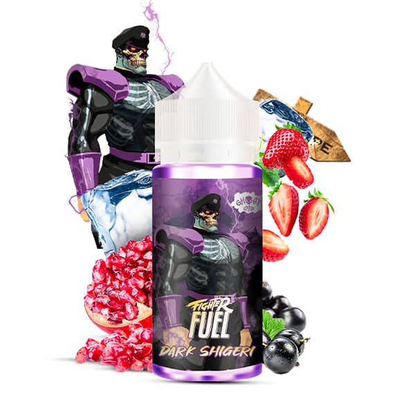 Le e liquide Dark Shigeri de la gamme Fighter Fuel est une saveur cocktail de fruits rouges bien frais avec de la grenade, des fraises des bois et du cassis.