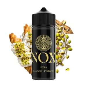 Le e-liquide Itzaà de la gamme NOX rend hommage à l'authentique Cannoli Pistache sicilien avec une fidélité remarquable comme en Italie.