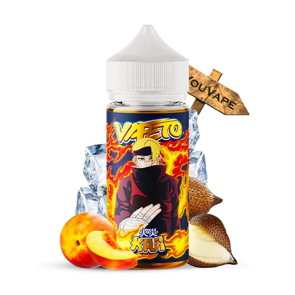 Le e liquide Kaji de la gamme Vapeto par Vape or Diy est un nectar où le fruit du dragon s'allie parfaitement à la douceur et à la jutosité de la pêche.