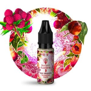 Le e-liquide The Dragon de Secret Garden marie avec succès le litchi et la nectarine dans un tourbillon de fraîcheur exaltante.
