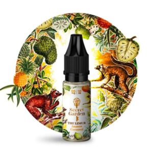 Le e-liquide The Lemur de Secret Garden est un mélange revigorant de fruits exotiques, avec des notes fraîches de corossol et d'ananas.