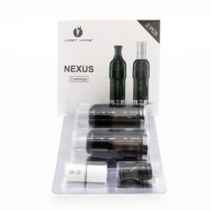 Pack de 2 cartouches Thelema Nexus pour le Kit Pod Thelema Nexus. Elles sont équipées d'une résistance de 0.80 ohm et peuvent contenir 2ml de eliquide.