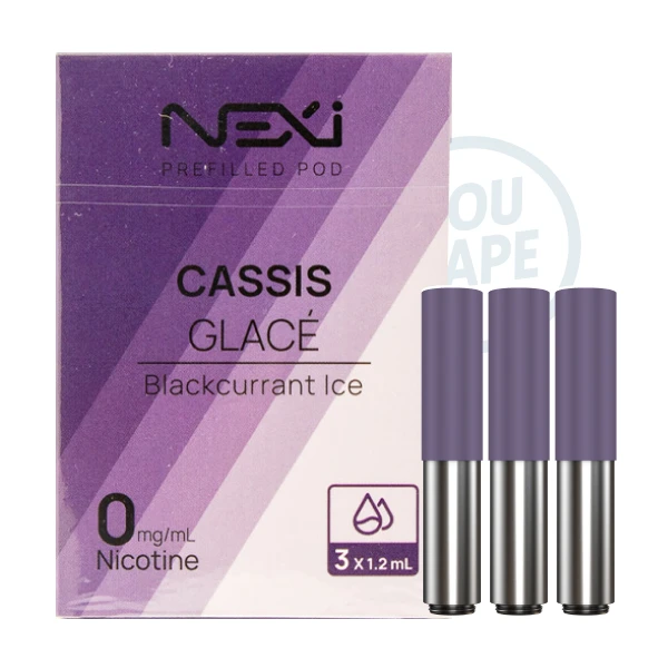 Cartouche nexi one sans nicotine saveur cassis glacée