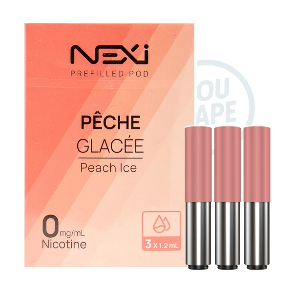 Cartouche nexi one sans nicotine saveur pêche glacée