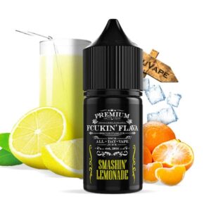 L'arôme concentré Smashin' Lemonade 30ml de Fcukin'Flava est une délicieuse limonade au citron et mandarine bien fraîche et sucrée.