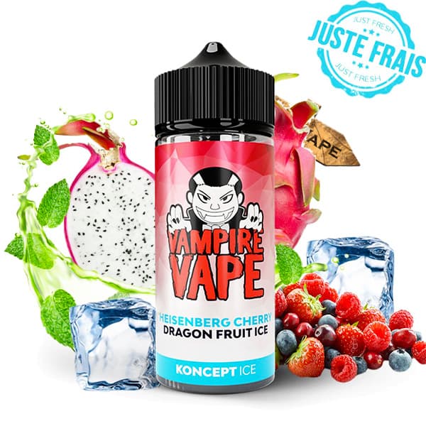 Le e liquide Heisenberg Cherry Dragon Ice est un mariage parfait entre le goût unique du Heisenberg, sublimé par une cerise pulpeuse et un fruit du dragon.