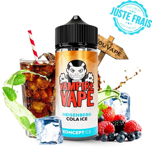 Le e liquide Heisenberg Cola Ice est une interprétation rafraîchissante du Heisenberg, enrichie de l'arôme emblématique du cola.