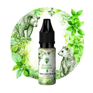 Le e liquide The Green Bear 10ml par Secret Garden vous demande de vous laisser séduire par la fraîcheur tonifiante la menthe chlorophylle !