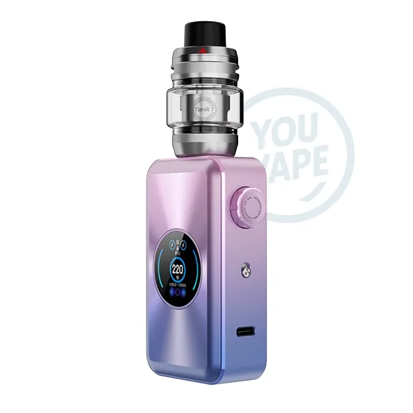 Cigarette électronique double accu dédiée à la puissance avec son iTank T anti-fuite, le Kit Gen Max reste compact tout en faisant de gros nuages,