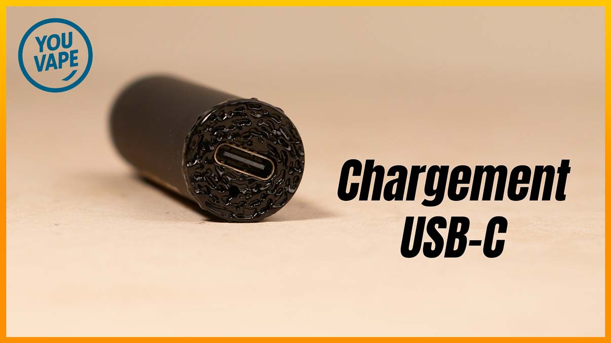 Le port USB de la batterie du e cigare XO Havana