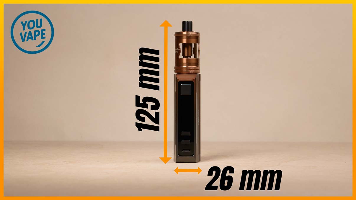 Dimensions du Kit Zelos X80 de Aspire