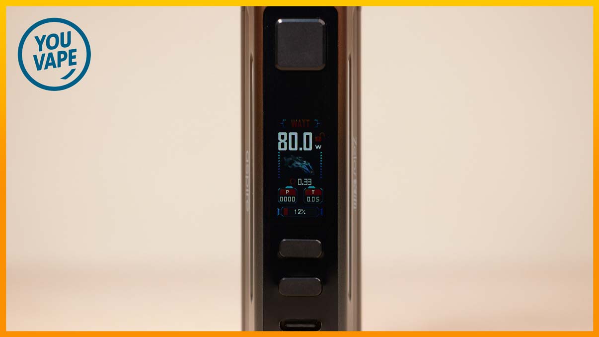 Ecran de la box Zelos X80