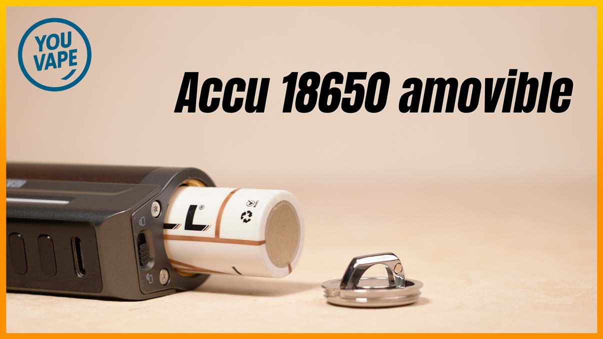 Compartiment de l'accu de la box Zelos X80