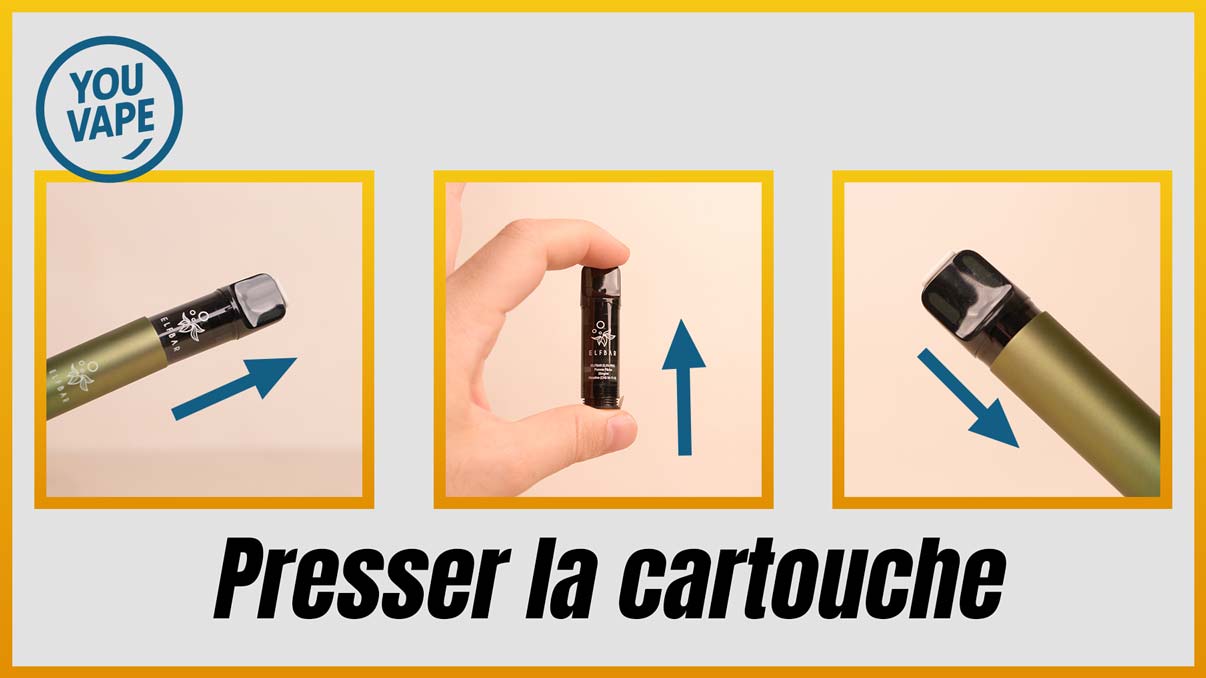 Amorcer la cartouche de laPuff Elfa Pro