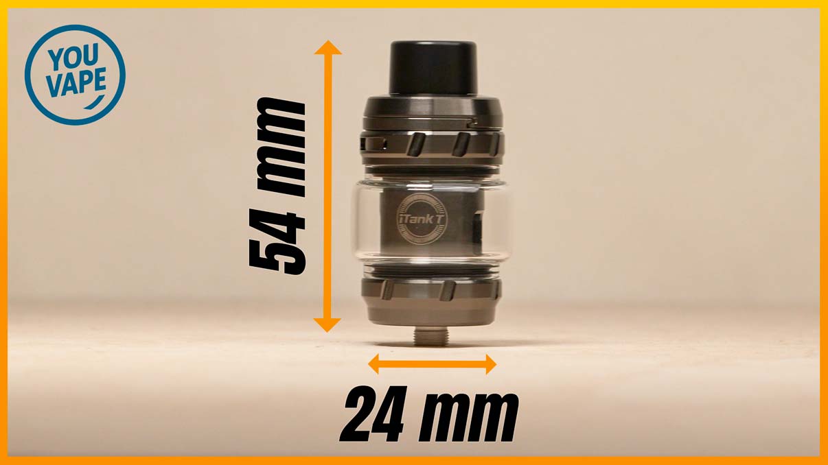 Les dimensions du iTank T Dual Mesh
