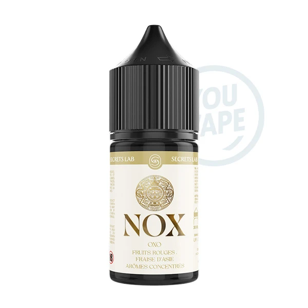 L'arôme concentré Oxo 30ml de la marque NOX vous plonge au cœur de l'histoire et de la culture ancienne avec sa douceur captivante de fruits rouges et sa fraise d'Asie.