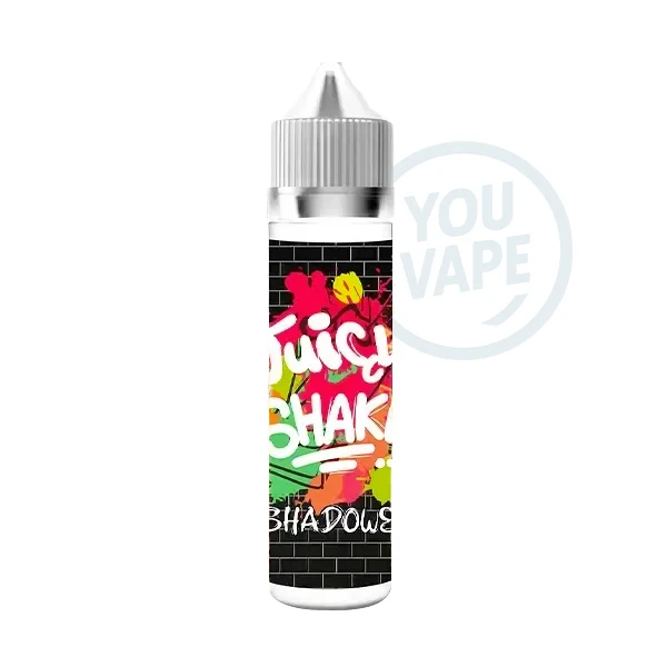 Le e-liquide Shadows 50ml de Juicy Shake est un mélange fruité rafraîchissant associant pêche juteuse, fraise sucrée et ananas charnu.