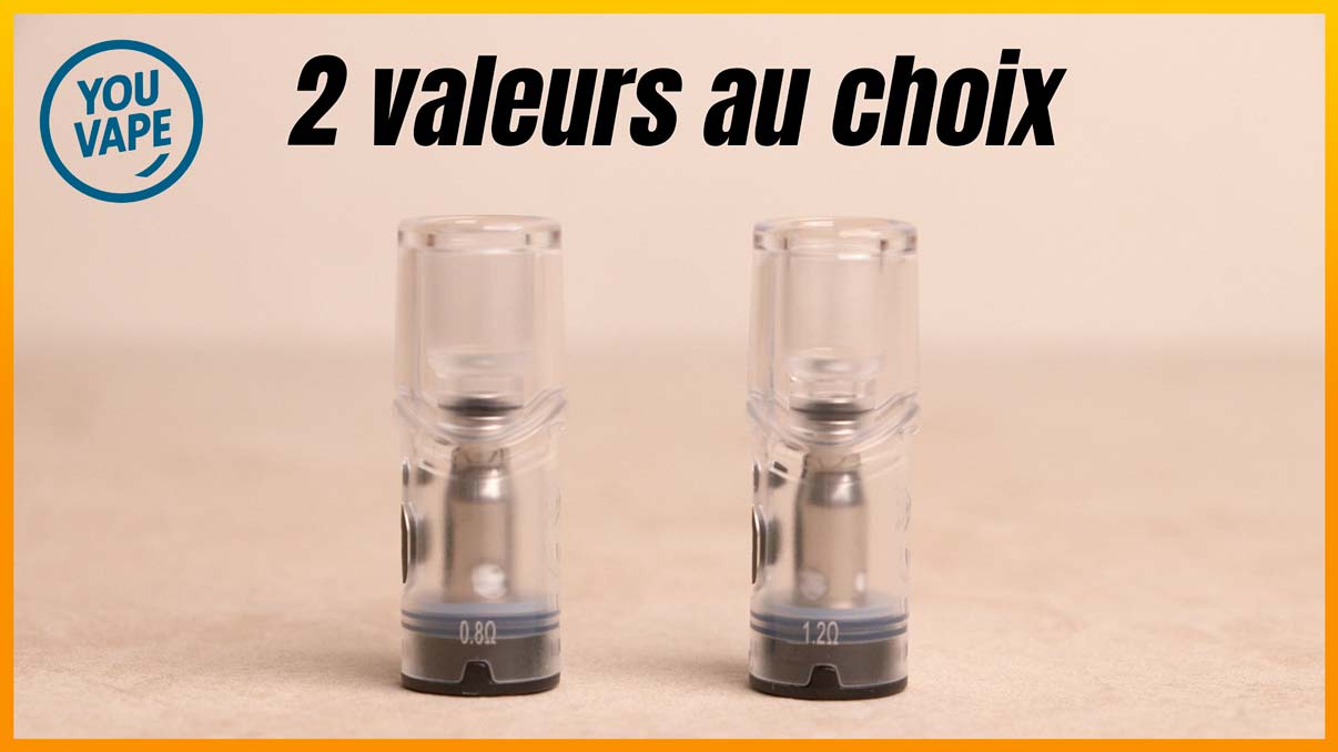 Les cartouches du pod Kiwi Spark