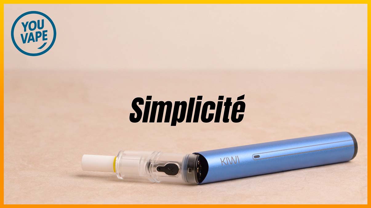 La batterie et la cartouche du pod Kiwi Spark