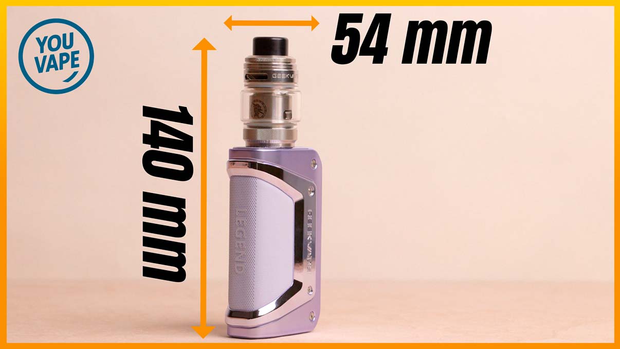 Les dimensions du Kit Aegis Legend 3