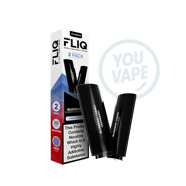 cartouche fliq saveur de myrtille, cerise et canneberge
