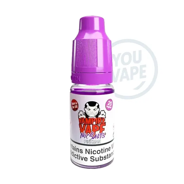Le e liquide Pinkman Nicsalts est la fameuse recette de Vampire Vape aux saveurs de fruits rouges composées de fraise, framboise et cerise.