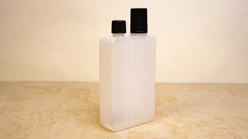 Le flacon gradué dual fill 100ml deMX