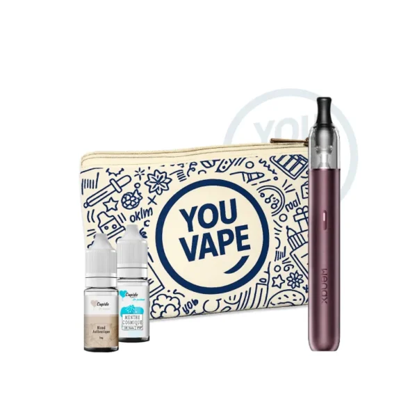 Pack Débutant YouVape, composé du Wenax M2 + 2 liquides