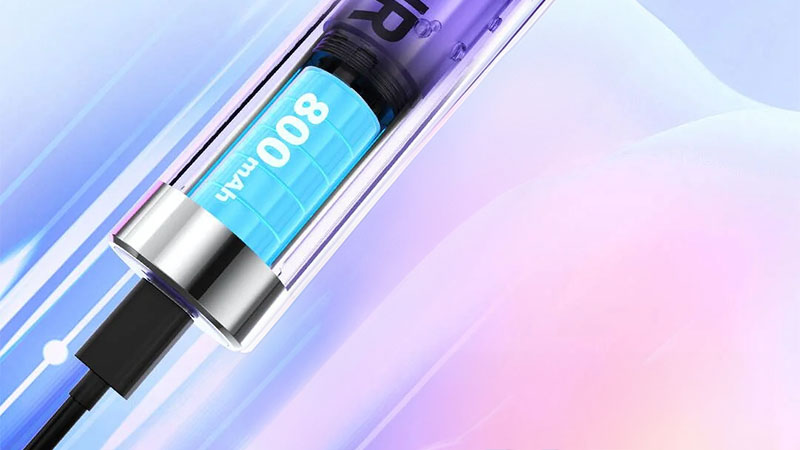 La batterie de la Puff CrystalGlow de JNR