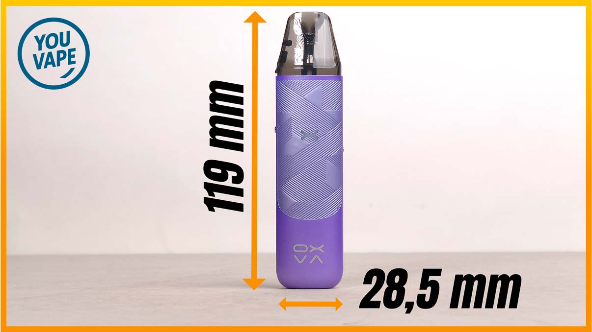 Les dimensions du Pod Nexlim Go