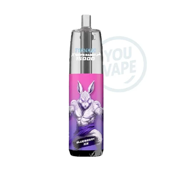 La Puff Tornado 15000 Blueberry Ice est une puff rechargeable longue durée, avec 20ml de eliquide à la saveur de myrtille bien frais.