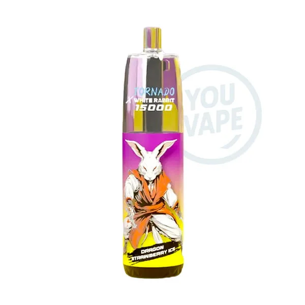 La Puff Tornado 15000 Dragon Strawberry Ice est une puff rechargeable longue durée, avec 20ml de eliquide à la saveur de Fruit du dragon, fraise et de frais.