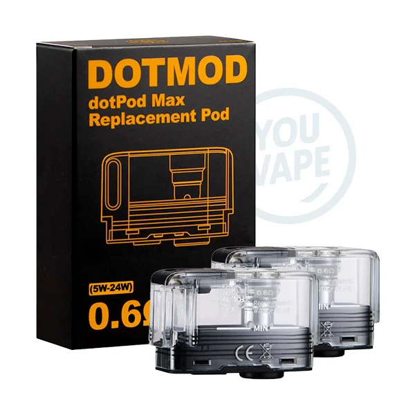 Cartouches DotPod Max de 0,60ohm de chez Dotmod