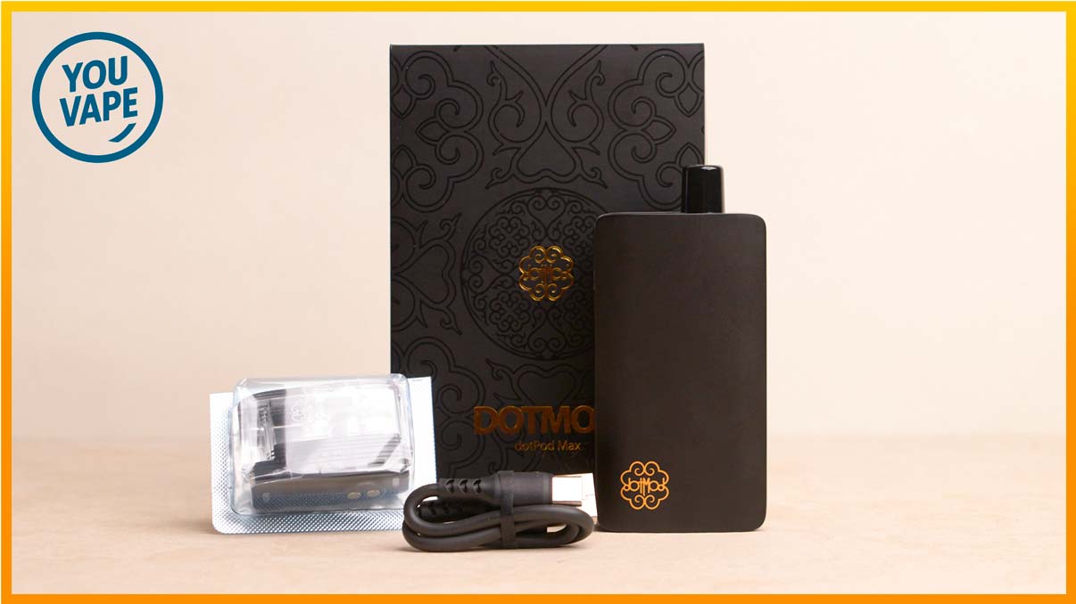 Contenu du coffret du DotPod Max de DotMod